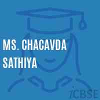 Ms. Chacavda Sathiya Middle School Logo