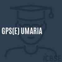 Gps(E) Umaria Primary School Logo