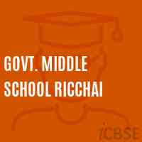 Govt. Middle School Ricchai Logo