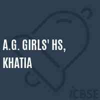A.G. Girls' Hs, Khatia School Logo