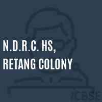 N.D.R.C. Hs, Retang Colony Secondary School Logo