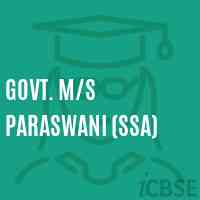 Govt. M/s Paraswani (Ssa) Middle School Logo