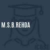 M.S.B.Rehda Middle School Logo