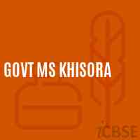 Govt Ms Khisora Secondary School Logo