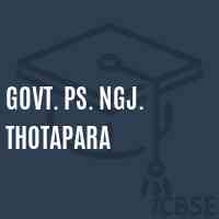 Govt. Ps. Ngj. Thotapara Primary School Logo