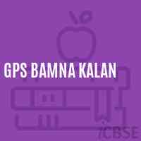 Gps Bamna Kalan Primary School Logo