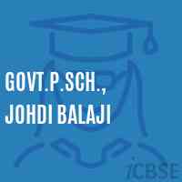 Govt.P.Sch., Johdi Balaji Primary School Logo