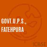 Govt.U.P.S., Fatehpura Middle School Logo