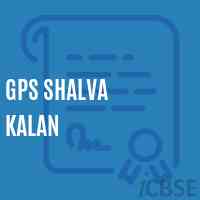 Gps Shalva Kalan Primary School Logo