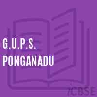 G.U.P.S. Ponganadu School Logo