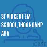 St Vincent Em School,Thoonganpara Logo