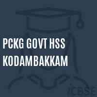 Pckg Govt Hss Kodambakkam High School Logo