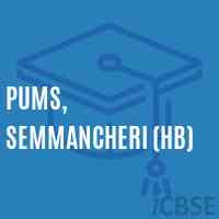 PUMS, Semmancheri (HB) Middle School Logo