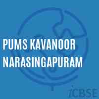 Pums Kavanoor Narasingapuram Middle School Logo