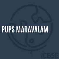 Pups Madavalam Primary School Logo