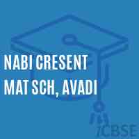 Nabi Cresent Mat Sch, Avadi Secondary School Logo