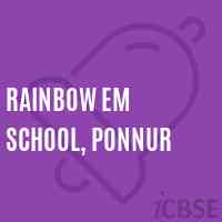 Rainbow Em School, Ponnur Logo