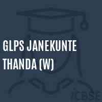 Glps Janekunte Thanda (W) Primary School Logo