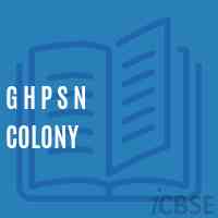 G H P S N Colony Secondary School Logo