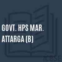 Govt. Hps Mar. Attarga (B) Middle School Logo