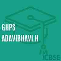 Ghps Adavibhavi.H Middle School Logo