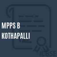 Mpps B Kothapalli Primary School Logo