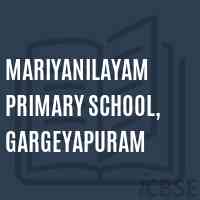 Mariyanilayam Primary School, Gargeyapuram Logo
