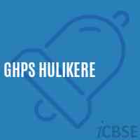 Ghps Hulikere Middle School Logo