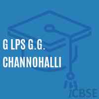 G Lps G.G. Channohalli Primary School Logo
