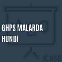 Ghps Malarda Hundi Middle School Logo