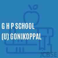 G H P School (U) Gonikoppal Logo
