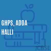 Ghps, Adda Halli Middle School Logo