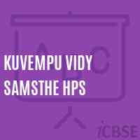 Kuvempu Vidy Samsthe Hps Middle School Logo