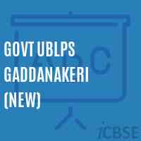 GOVT UBLPS GADDANAKERI (new) Primary School Logo