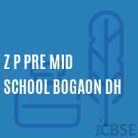 Z P Pre Mid School Bogaon Dh Logo