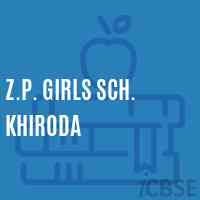 Z.P. Girls Sch. Khiroda Middle School Logo
