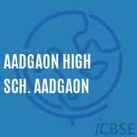 Aadgaon High Sch. Aadgaon Secondary School Logo