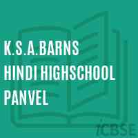 K.S.A.Barns Hindi Highschool Panvel Logo