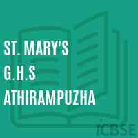 St. Mary'S G.H.S Athirampuzha Secondary School Logo