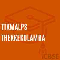 Ttkmalps Thekkekulamba Primary School Logo