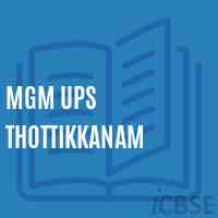 Mgm Ups Thottikkanam Middle School Logo