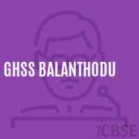 Ghss Balanthodu Senior Secondary School Logo
