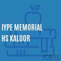 Iype Memorial Hs Kaloor Secondary School Logo