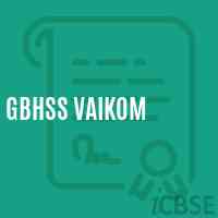 Gbhss Vaikom High School Logo