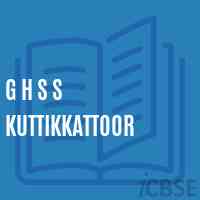 G H S S Kuttikkattoor High School Logo