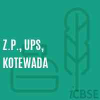Z.P., Ups, Kotewada Primary School Logo