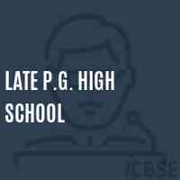 Late P.G. High School Logo