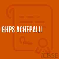 Ghps Achepalli Middle School Logo