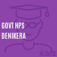 Govt Hps Denikera Middle School Logo