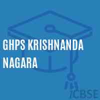 Ghps Krishnanda Nagara Middle School Logo